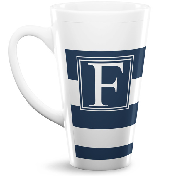 Custom Horizontal Stripe 16 Oz Latte Mug (Personalized)
