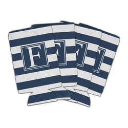 Horizontal Stripe Can Cooler (16 oz) - Set of 4 (Personalized)