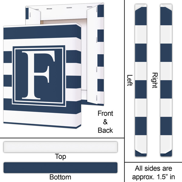 Horizontal Stripe 16x20 - Canvas Print - Approval