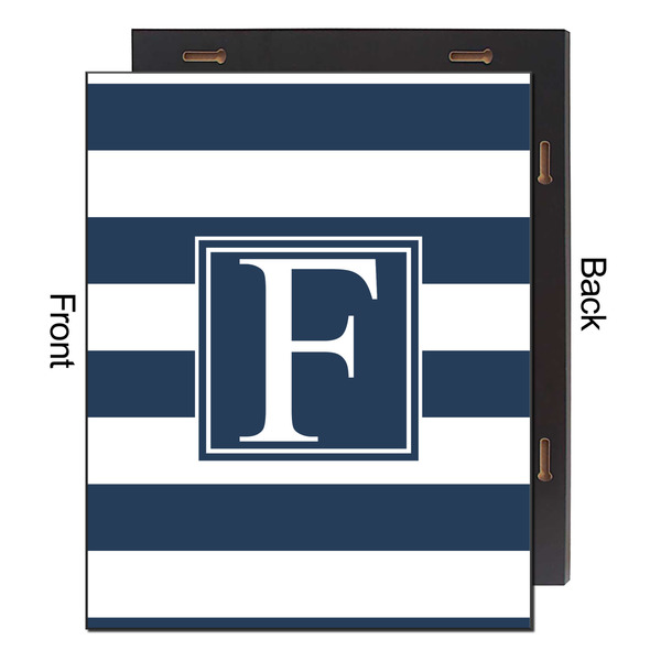 Horizontal Stripe 16x20 Wood Print - Front & Back View