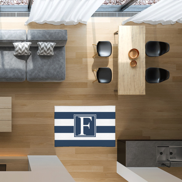 Horizontal Stripe 2'x3' Indoor Area Rugs - IN CONTEXT