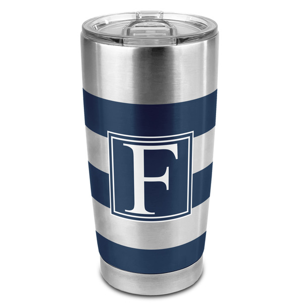 Custom Horizontal Stripe 20oz Stainless Steel Double Wall Tumbler - Full Print (Personalized)