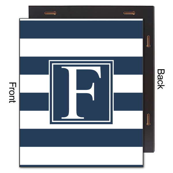 Horizontal Stripe 20x24 Wood Print - Front & Back View