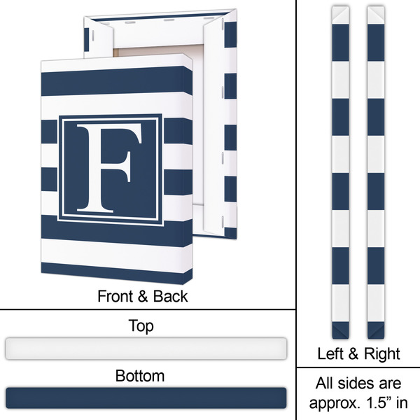 Horizontal Stripe 20x30 - Canvas Print - Approval