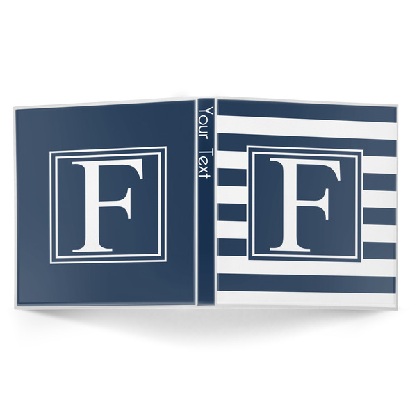 Horizontal Stripe 3-Ring Binder Approval- 1in