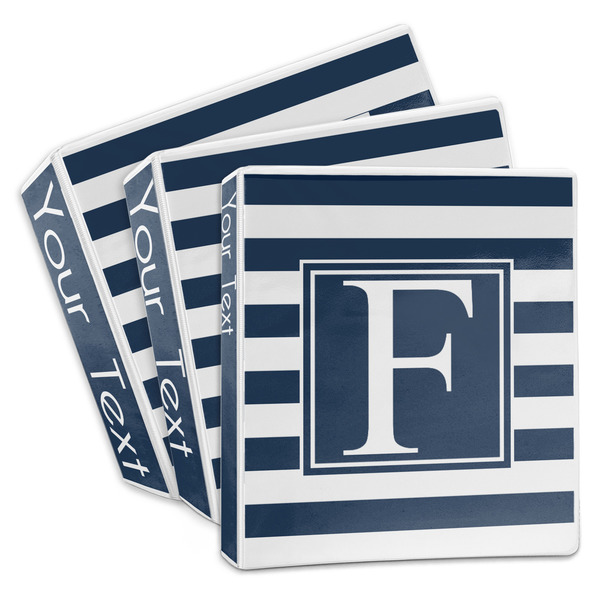 Custom Horizontal Stripe 3-Ring Binder (Personalized)