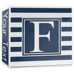 Horizontal Stripe 3-Ring Binder - 3 inch (Personalized)