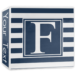 Horizontal Stripe 3-Ring Binder - 3 inch (Personalized)