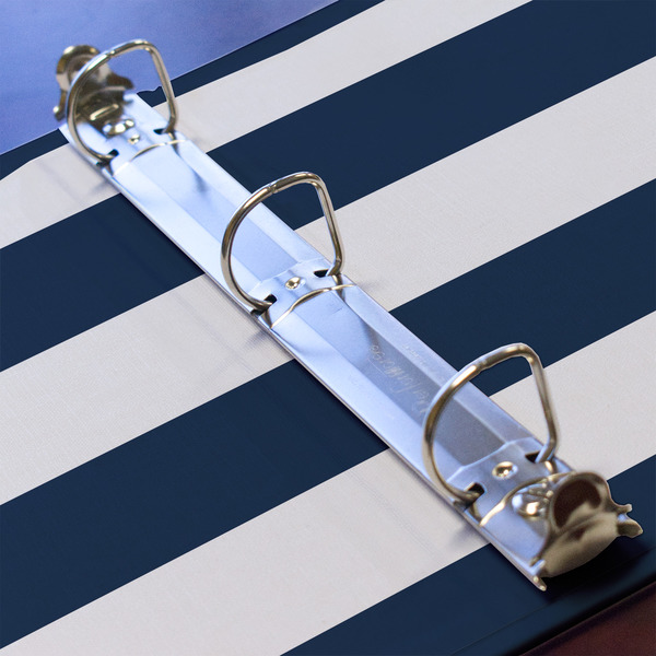 Horizontal Stripe 3 Ring Binders - Full Wrap - 1" - DETAIL