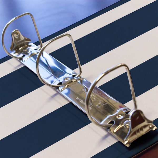 Horizontal Stripe 3 Ring Binders - Full Wrap - 2" - DETAIL