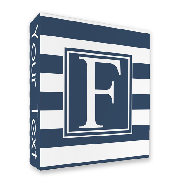 Horizontal Stripe 3 Ring Binders - Full Wrap - 2" - FRONT