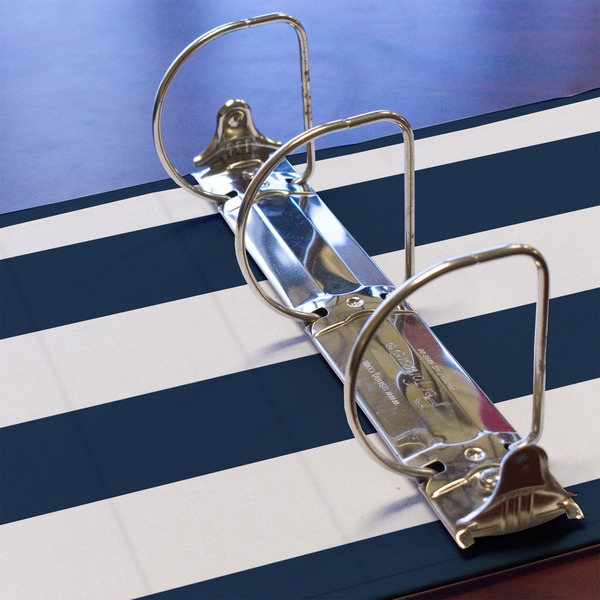 Horizontal Stripe 3 Ring Binders - Full Wrap - 3" - DETAIL