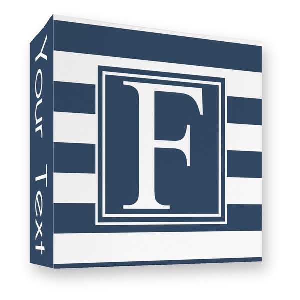 Horizontal Stripe 3 Ring Binders - Full Wrap - 3" - FRONT