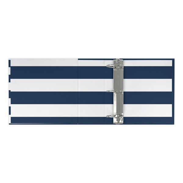 Horizontal Stripe 3 Ring Binders - Full Wrap - 3" - OPEN INSIDE