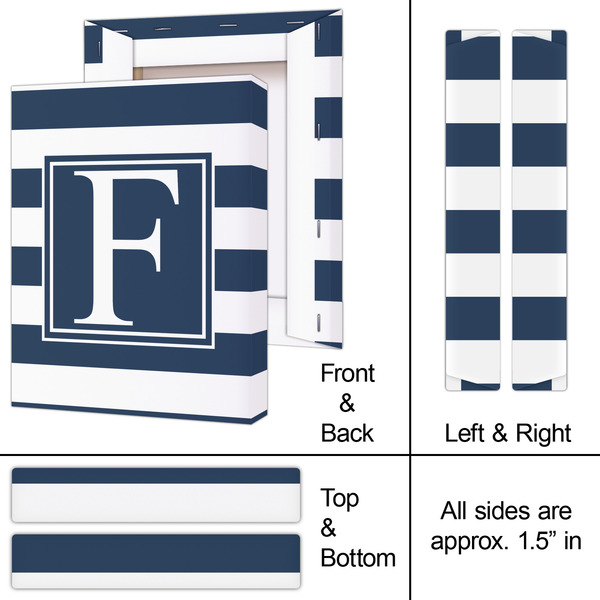 Horizontal Stripe 8x10 - Canvas Print - Approval