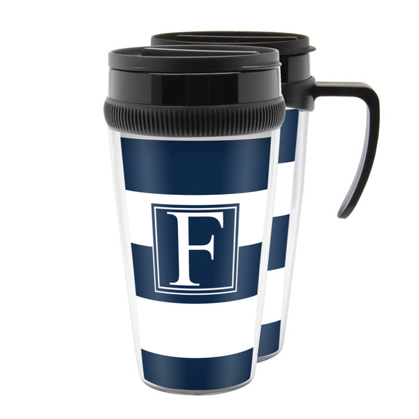 Custom Horizontal Stripe Acrylic Travel Mug (Personalized)