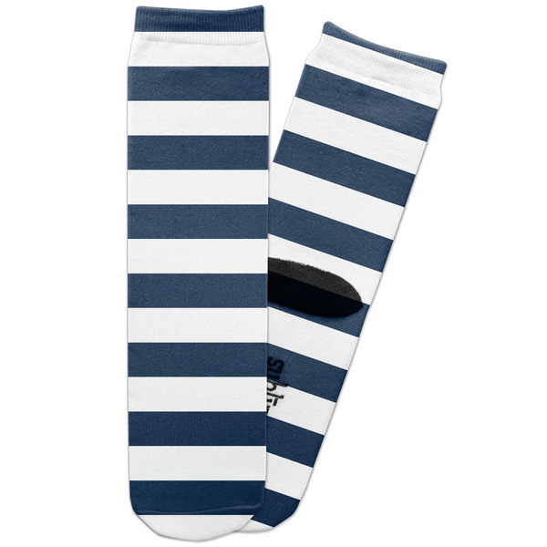 Custom Horizontal Stripe Adult Crew Socks