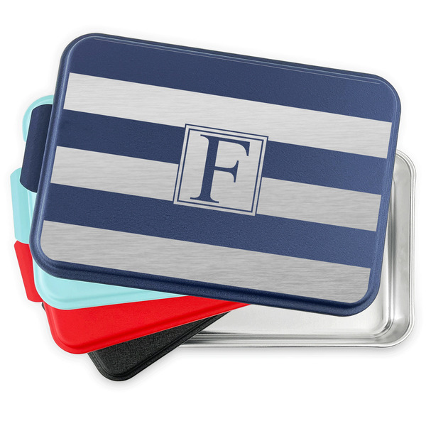 Horizontal Stripe Aluminum Cake Pan with Lid - PARENT/MAIN