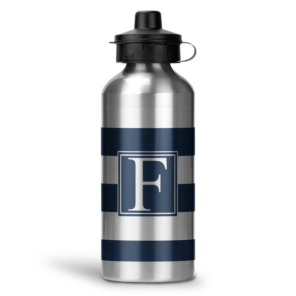 Custom Horizontal Stripe Water Bottle - Aluminum - 20 oz (Personalized)