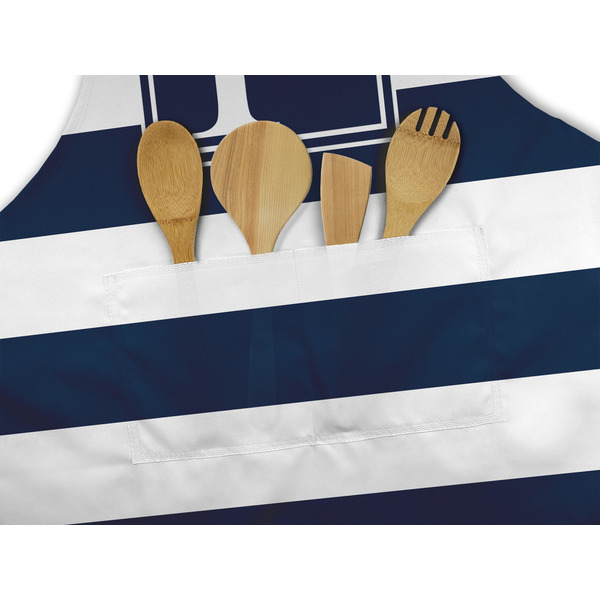 Horizontal Stripe Apron - Pocket Detail with Props