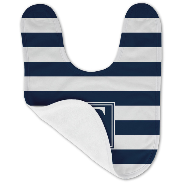 Horizontal Stripe Baby Bib - AFT folded