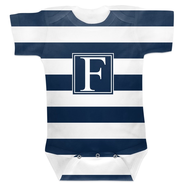 Custom Horizontal Stripe Baby Bodysuit 0-3 (Personalized)
