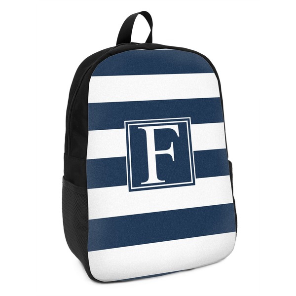Custom Horizontal Stripe Kids Backpack (Personalized)