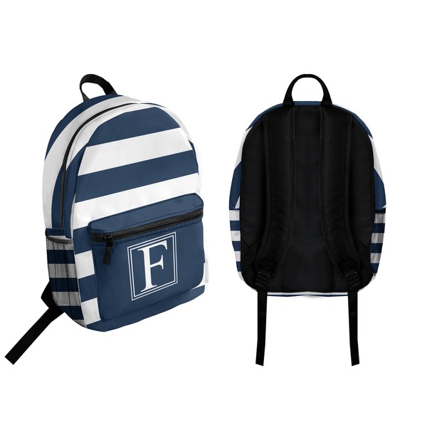 Horizontal Stripe Backpack front and back - Apvl
