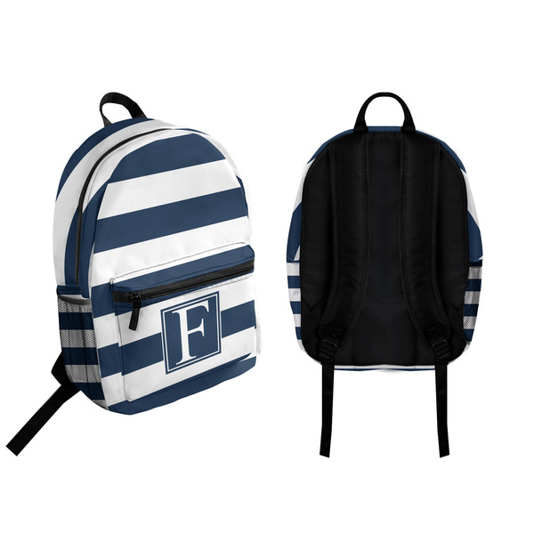 Horizontal Stripe Backpack front and back - Apvl