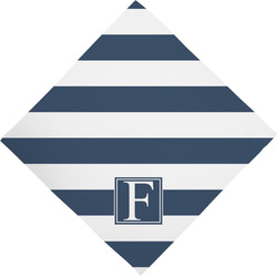 Horizontal Stripe Dog Bandana Scarf w/ Initial