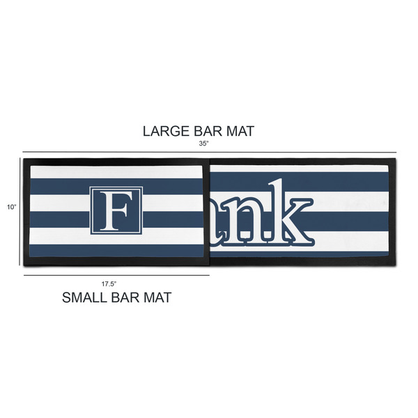Horizontal Stripe Bar Mats - Sizing Chart