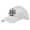 Horizontal Stripe Baseball Cap - White (Personalized)