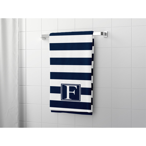 Horizontal Stripe Bath Towel - LIFESTYLE