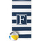 Horizontal Stripe Beach Towel w/ Beach Ball