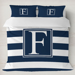 Horizontal Stripe Duvet Cover Set - King (Personalized)