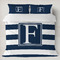 Horizontal Stripe Duvet Cover Set - King (Personalized)