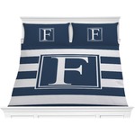 Horizontal Stripe Comforter Set - King (Personalized)