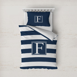 Horizontal Stripe Duvet Cover Set - Twin (Personalized)