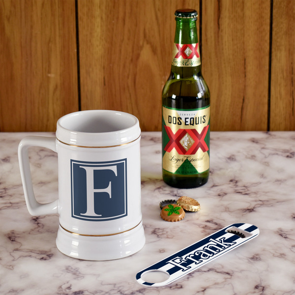 Horizontal Stripe Beer Stein - In Context