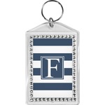 Horizontal Stripe Bling Keychain (Personalized)