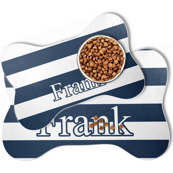 Horizontal Stripe Bone Shaped Dog Mats - MAIN