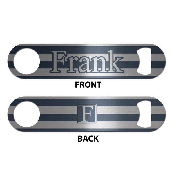 Horizontal Stripe Bottle Opener - Front & Back