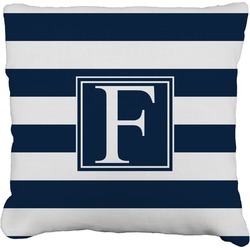 Horizontal Stripe Faux-Linen Throw Pillow 26" (Personalized)