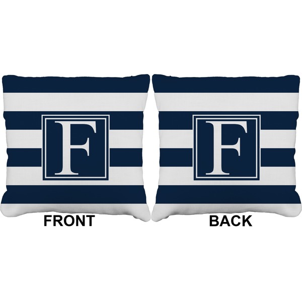 Horizontal Stripe Burlap Pillow Approval