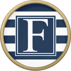 Horizontal Stripe Cabinet Knob - Gold (Personalized)