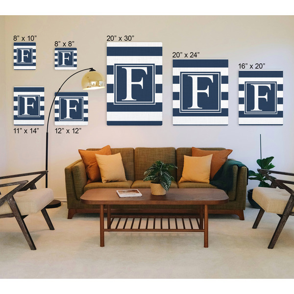 Horizontal Stripe Canvas Prints - Multiple Sizes