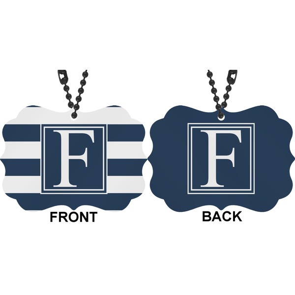 Horizontal Stripe Car Ornament (Approval)