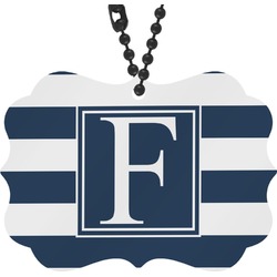 Horizontal Stripe Rear View Mirror Decor (Personalized)