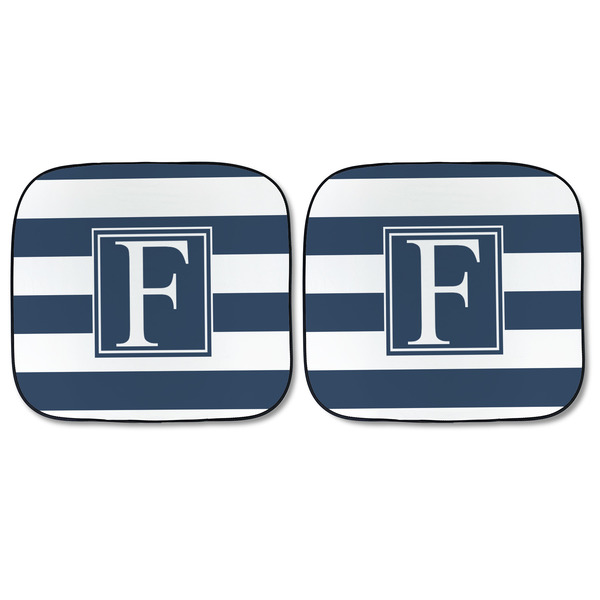 Horizontal Stripe Car Sun Shades - FRONT