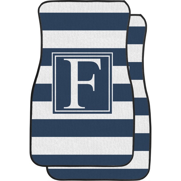 Horizontal Stripe Custom Car Floor Mats (Front Seat)